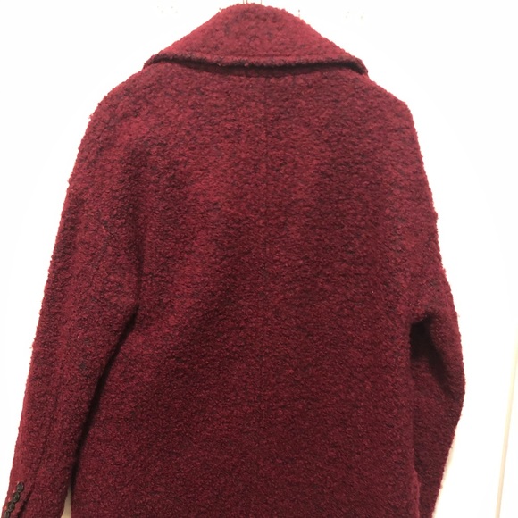 Hilary Radley Boucle Wool Boat Burgundy - Picture 5 of 6